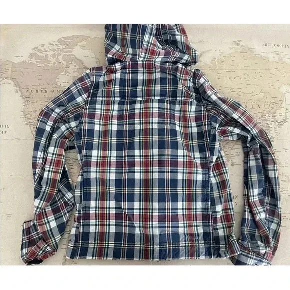 Vintage Abercrombie & Fitch Pine Point 90s Hooded Coat Jacket Size Medium - Picture 5 of 11
